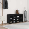 Banc à chaussures Chêne noir 102 x 32 x 50 cm Bois d'ingénierie 535676535676