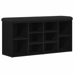 Banc à chaussures Chêne noir 102 x 32 x 50 cm Bois d'ingénierie 535676535676