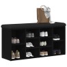 Banc à chaussures Chêne noir 102 x 32 x 50 cm Bois d'ingénierie 535676535676