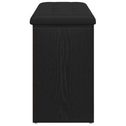 Banc à chaussures Chêne noir 102 x 32 x 50 cm Bois d'ingénierie 535676535676