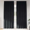 Rideaux occultants 2 pcs Noir 140 x 225 cm Velours 535677535677
