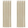 Rideaux occultants 2 pcs Crème 140 x 260 cm Velours 535680535680