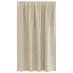 Rideaux occultants 2 pcs Crème 140 x 140 cm Velours 535681535681