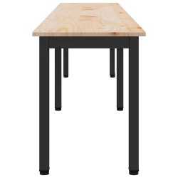 banc Naturel 200 x 35 x 45 cm Bois de pin massif 535682535682