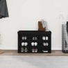 Banc à chaussures Noir 82 x 32 x 50 cm Bois d'ingénierie 535683535683