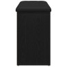 Banc à chaussures Noir 82 x 32 x 50 cm Bois d'ingénierie 535683535683