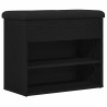Banc de rangement Chêne noir 62 x 32 x 50 cm Bois d'ingénierie 535685535685