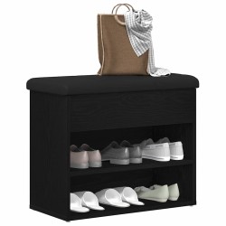 Banc de rangement Chêne noir 62 x 32 x 50 cm Bois d'ingénierie 535685535685