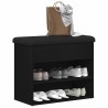 Banc de rangement Chêne noir 62 x 32 x 50 cm Bois d'ingénierie 535685535685