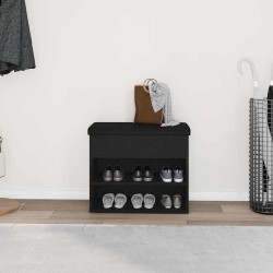 Banc de rangement Chêne noir 62 x 32 x 50 cm Bois d'ingénierie 535685535685