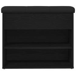 Banc de rangement Chêne noir 62 x 32 x 50 cm Bois d'ingénierie 535685535685