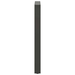 Pieds de table de bar Anthracite 2 pièces 60 x (90-91) cm Acier 535688535688