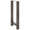 Pieds de table de bar en acier naturel, 2 pièces, 50 x 90-91 cm 535689535689