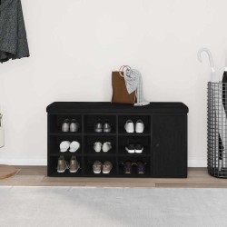 Banc de rangement Chêne noir 102 x 32 x 50 cm Bois d'ingénierie 535690535690