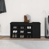 Banc de rangement Chêne noir 102 x 32 x 50 cm Bois d'ingénierie 535690535690