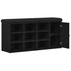 Banc de rangement Chêne noir 102 x 32 x 50 cm Bois d'ingénierie 535690535690
