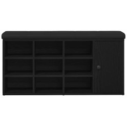 Banc de rangement Chêne noir 102 x 32 x 50 cm Bois d'ingénierie 535690535690