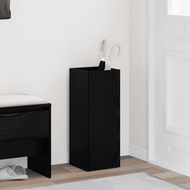 Porte-parapluie Chêne noir 25 x 24,5 x 64 cm Bois d'ingénierie 535691535691