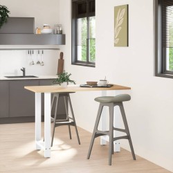 Pieds de table de bar Blanc 2 pièces 60 x (90-91) cm Acier 535692535692