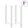Pieds de table de bar Blanc 2 pièces 60 x (90-91) cm Acier 535692535692