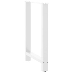 Pieds de table de bar Blanc 2 pièces 60 x (90-91) cm Acier 535692535692