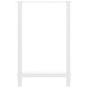 Pieds de table de bar Blanc 2 pièces 60 x (90-91) cm Acier 535692535692