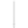 Pieds de table de bar Blanc 2 pièces 60 x (90-91) cm Acier 535692535692