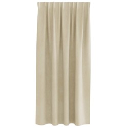 Rideaux occultants 2 pcs Crème 140 x 175 cm Velours 535694535694