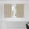 Rideaux occultants 2 pcs Crème 140 x 140 cm Velours 535700535700