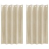 Rideaux occultants 2 pcs Crème 140 x 140 cm Velours 535700535700
