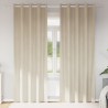Rideaux occultants 2 pcs Crème 140 x 225 cm Velours 535702535702