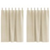 Rideaux occultants 2 pcs Crème 140 x 140 cm Velours 535710535710