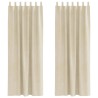 Rideaux occultants 2 pcs Crème 140 x 260 cm Velours 535714535714
