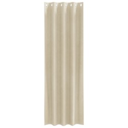 Rideaux occultants 2 pcs Crème 140 x 245 cm Velours 535716535716