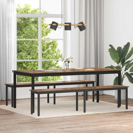 banc Chêne Fumé 200 x 35 x 45 cm Bois d'ingénierie 535717535717