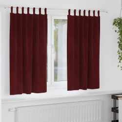 Rideaux occultants 2 pcs Bordeaux 140 x 175 cm Velours 535718535718