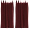 Rideaux occultants 2 pcs Bordeaux 140 x 175 cm Velours 535718535718