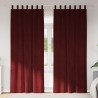 Rideaux occultants 2 pcs Bordeaux 140 x 225 cm Velours 535719535719
