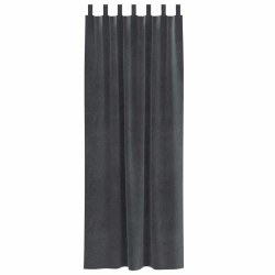 Rideaux occultants 2 pcs Gris clair 140 x 260 cm Velours 535723535723
