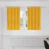 Rideaux occultants 2 pcs Jaune moutarde 140 x 140 cm Velours 535724535724