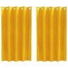 Rideaux occultants 2 pcs Jaune moutarde 140 x 140 cm Velours 535724535724
