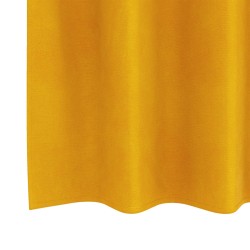 Rideaux occultants 2 pcs Jaune moutarde 140 x 225 cm Velours 535735535735