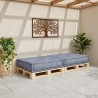 Unité de canapé modulaire Gris 70 x 70 x 36 cm Tissu 535748535748