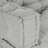 Coussin de canapé sur palette 3 pcs Gris 120 x 80 x 38 cm Tissu 535750535750