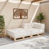 Canapé modulaire crème 70x70x54 tissu 535751535751