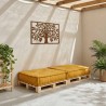Canapé modulaire jaune 70x70x36 tissu 535752535752