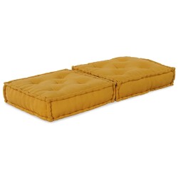 Canapé modulaire jaune 70x70x36 tissu 535752535752