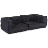 Canapé modulaire 2 places anthracite 140x70x36 tissu 535753535753