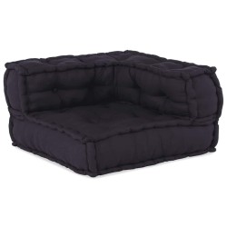 Canapé modulaire 2 places anthracite 140x70x36 tissu 535753535753
