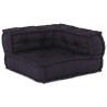 Canapé modulaire 2 places anthracite 140x70x36 tissu 535753535753